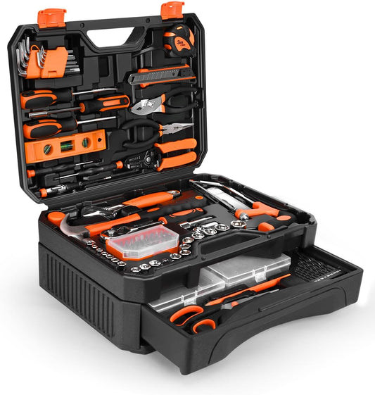 328-Piece Tool Set - Tool Kit Toolbox Storage Case with Drawer. General Household Hand Tool Kit Perfect for Home & DIY Repairs : Amazon.sg: DIY and Tools